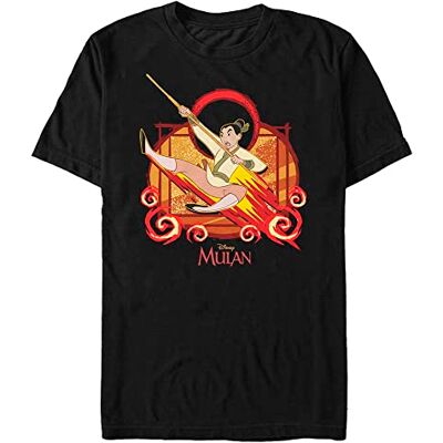 Disney Unisex Raging Fire Mulan ekologisk kortärmad t-shirt, svart, M, svart, M Disney Unisex Raging Fire Mulan ekologisk kortärmad t-shirt, svart, M, svart, M