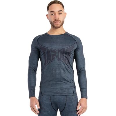 TapouT Långärmad funktionell skjorta för män, smal passform, HAZELTON, Stål blå/svart, XXL TapouT Långärmad funktionell skjorta för män, smal passform, HAZELTON, Stål blå/svart, XXL