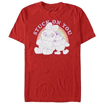 Disney Unisex Toy Story 4-Rainbow Pals ekologisk kortärmad t-shirt, röd, XXL, röd, XXL Disney Unisex Toy Story 4-Rainbow Pals ekologisk kortärmad t-shirt, röd, XXL, röd, XXL