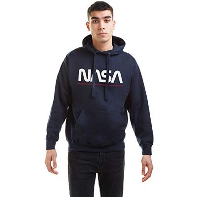 Nasa Insignia huvtröja för män, marinblå, XXL Nasa Insignia huvtröja för män, marinblå, XXL