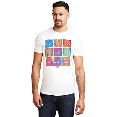 Marvel POP Art Spidey T-shirt för män LRG, vit (vit vit), stor (storlek: large) Marvel POP Art Spidey T-shirt för män LRG, vit (vit vit), stor (storlek: large)