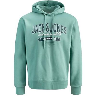 JACK & JONES Jjelogo Sweat Hood 2 col 25/26 Noos, mineralblå, XS Herr, Mineralblå, XS JACK & JONES Jjelogo Sweat Hood 2 col 25/26 Noos, mineralblå, XS Herr, Mineralblå, XS