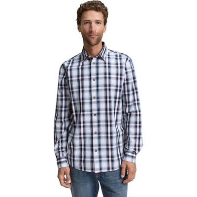 TOM TAILOR herrskjorta, 38476 – White Blue Shades Check, S TOM TAILOR herrskjorta, 38476 – White Blue Shades Check, S