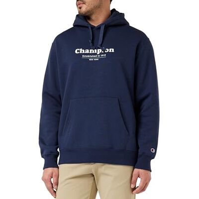 Champion Legacy Athletics-Poly-Fleece Full Zip Huvtröja Män, Blu Marittimo, M Champion Legacy Athletics-Poly-Fleece Full Zip Huvtröja Män, Blu Marittimo, M