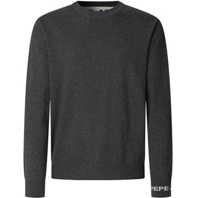 Pepe Jeans herr Andre Crew Neck Stickat, Grå (Mörkgrå Marl), XS, Grå (Mörkgrå Marl), XS Pepe Jeans herr Andre Crew Neck Stickat, Grå (Mörkgrå Marl), XS, Grå (Mörkgrå Marl), XS