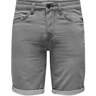 Only & Sons herr ONSPLY Jog MG 8583 PIM DNM shorts NOOS 22018583, Grå denim, S Only & Sons herr ONSPLY Jog MG 8583 PIM DNM shorts NOOS 22018583, Grå denim, S