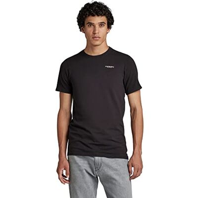 G-STAR RAW Herr slim Base r t ss T-shirt, Svart (Dk Black C723-6484), XS G-STAR RAW Herr slim Base r t ss T-shirt, Svart (Dk Black C723-6484), XS