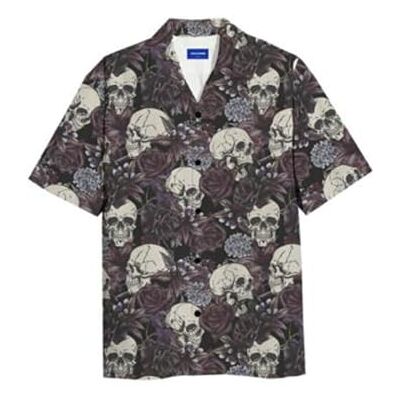 JACK & JONES Jordiego Resort Shirt Ss SMU, asfalt, S JACK & JONES Jordiego Resort Shirt Ss SMU, asfalt, S