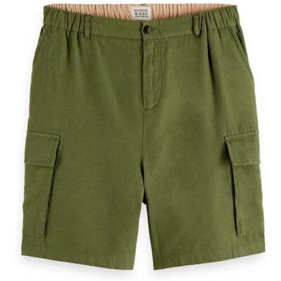 Scotch & Soda herr Cargo shorts Cotton-linen Relaxed Fit Cargo Short Scotch & Soda herr Cargo shorts Cotton-linen Relaxed Fit Cargo Short