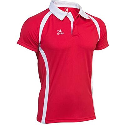 Asioka Rome Polo tröja, röd, vit, XXL herr Asioka Rome Polo tröja, röd, vit, XXL herr