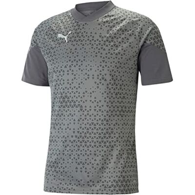 PUMA Teamcup träningströja för män, platt medium grå, S UK PUMA Teamcup träningströja för män, platt medium grå, S UK