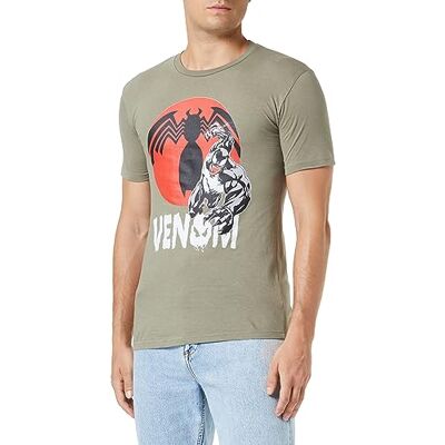 Marvel T-shirt för män, khaki, S Marvel T-shirt för män, khaki, S