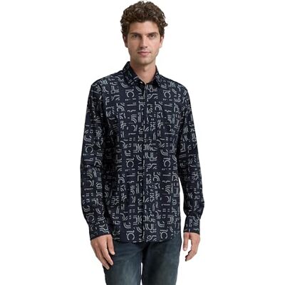 TOM TAILOR Herr 1048260 skjorta, 38525-Marinblå oregelbunden design, 3XL, 38525 Marinblå oregelbunden design, 3XL TOM TAILOR Herr 1048260 skjorta, 38525-Marinblå oregelbunden design, 3XL, 38525 Marinblå oregelbunden design, 3XL