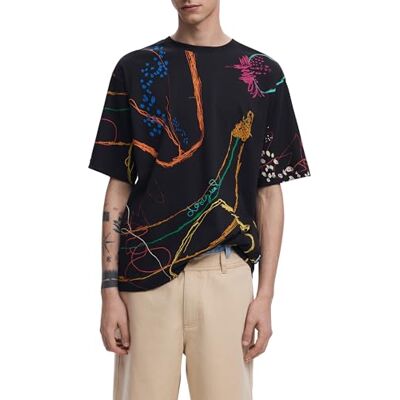 Desigual TS_MATARO, 2000, svart, XL, svart, XL Desigual TS_MATARO, 2000, svart, XL, svart, XL