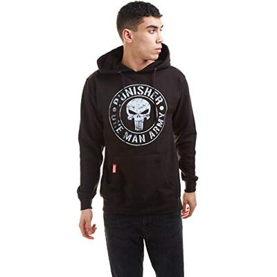 Marvel Herr One Man Army Hoodie huvtröja, svart, XXL Marvel Herr One Man Army Hoodie huvtröja, svart, XXL