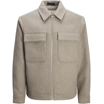 JACK & JONES JACK&JONES JPRBLURUSSEL ullblandningsjacka SN jacka, grip, XXL, Greige, XXL JACK & JONES JACK&JONES JPRBLURUSSEL ullblandningsjacka SN jacka, grip, XXL, Greige, XXL