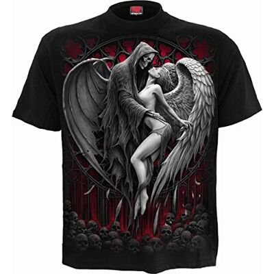 Spiral Forbidden T-shirt för män svart Everyday Goth, Gothic, skräck, rockwear, svart, XXL Spiral Forbidden T-shirt för män svart Everyday Goth, Gothic, skräck, rockwear, svart, XXL