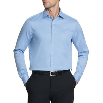 Van Heusen herr klänning tröja normal passform flex krage stretch solid rökningskjorta Van Heusen herr klänning tröja normal passform flex krage stretch solid rökningskjorta
