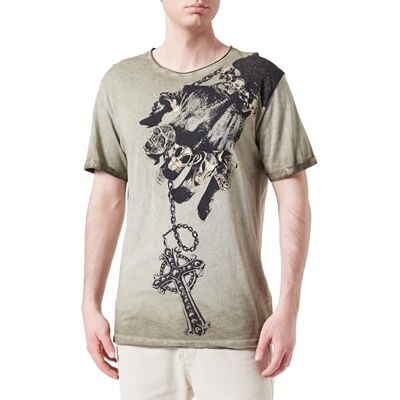 KEY LARGO KEYLARGO Män T-shirts MT Paint IT svart rund, Mil.green (1502), XXL KEY LARGO KEYLARGO Män T-shirts MT Paint IT svart rund, Mil.green (1502), XXL