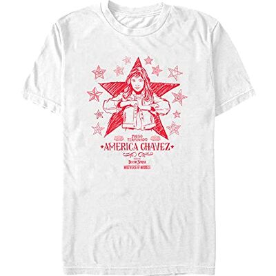 Marvel Unisex doktortråd i Multiverse Of Madness Doodle Chavez Organic kortärmad T-shirt, Vit, L Marvel Unisex doktortråd i Multiverse Of Madness Doodle Chavez Organic kortärmad T-shirt, Vit, L