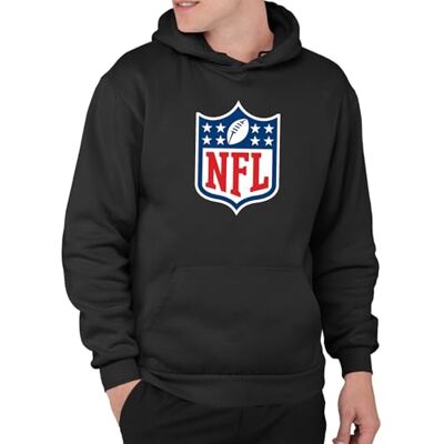 Junk Food Clothing x NFL Shield Full Color – unisex vuxen huvtröja, svart, L Junk Food Clothing x NFL Shield Full Color – unisex vuxen huvtröja, svart, L