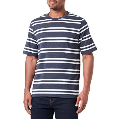 JACK & JONES Herr Jorpalma Stripe Tee Ss Crew Neck T-shirt, marinblå blazer, S JACK & JONES Herr Jorpalma Stripe Tee Ss Crew Neck T-shirt, marinblå blazer, S