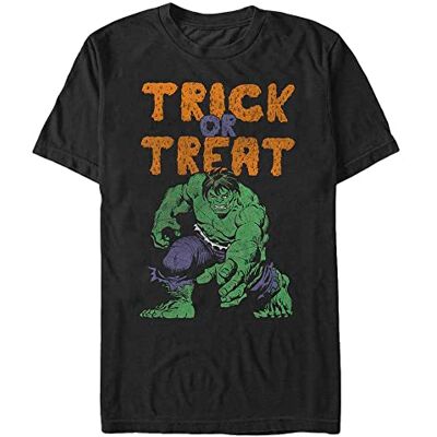Marvel Unisex Avengers Classic Hulk Treats Organic kortärmad T-shirt, svart, XXL Marvel Unisex Avengers Classic Hulk Treats Organic kortärmad T-shirt, svart, XXL