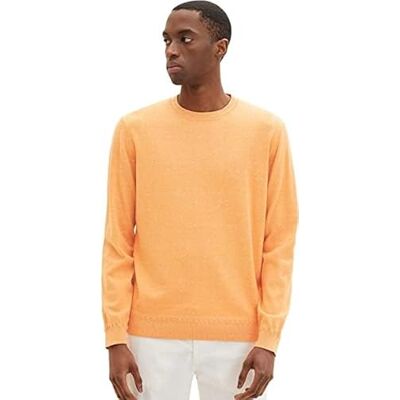 TOM TAILOR Herr Tröja 1034944, 31431 Orange Heather Melange, XL TOM TAILOR Herr Tröja 1034944, 31431 Orange Heather Melange, XL