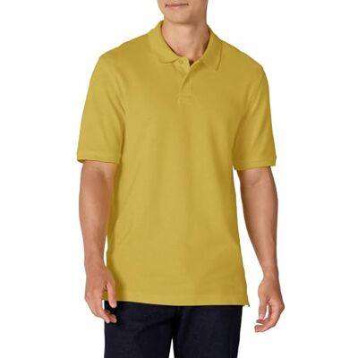 Amazon Essentials mäns Regular-Fit bomull pikétröja (finns i stor och lång), gul, XX-Large Amazon Essentials mäns Regular-Fit bomull pikétröja (finns i stor och lång), gul, XX-Large
