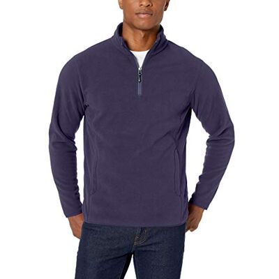 Amazon Essentials Men's Polar fleecejacka med kvartsdragkedja, Marinblå, XS Amazon Essentials Men's Polar fleecejacka med kvartsdragkedja, Marinblå, XS