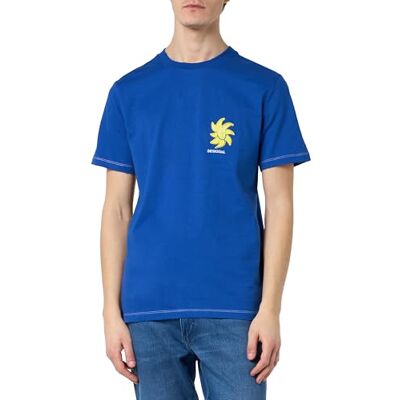 Desigual Herr TS_Julien 5036 blå liten t-shirt, M, blå, M Desigual Herr TS_Julien 5036 blå liten t-shirt, M, blå, M