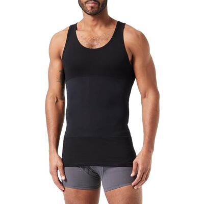 Dagi mäns shapewear bomullslinne, svart, M, svart, M Dagi mäns shapewear bomullslinne, svart, M, svart, M