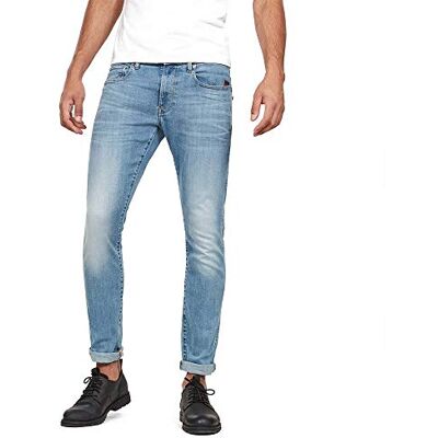 G-STAR RAW G-STAR herr Revend Skinny Jeans , Blå (Lt Indigo Aged 8968-8436), 36W / 30L G-STAR RAW G-STAR herr Revend Skinny Jeans , Blå (Lt Indigo Aged 8968-8436), 36W / 30L