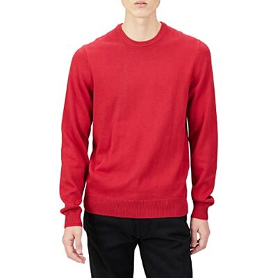 Amazon Essentials Men's Tröja med rund hals (finns i Big & Tall), Röd, XL Amazon Essentials Men's Tröja med rund hals (finns i Big & Tall), Röd, XL