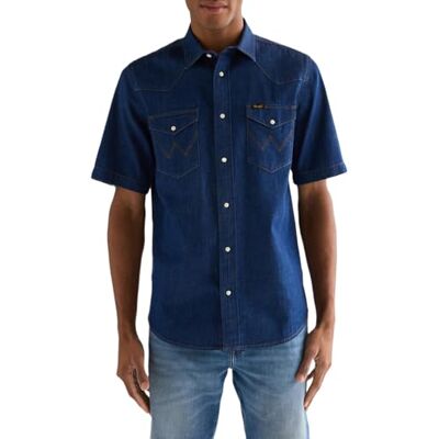 Wrangler Herr Ss Western skjorta, Caroline Creek, S Wrangler Herr Ss Western skjorta, Caroline Creek, S