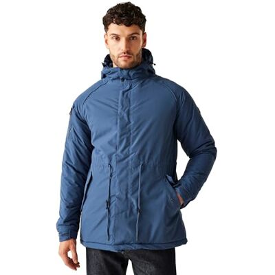 Regatta Män Salinger III vattentät isolerad fuskpäls huva parkas jacka kappa Regatta Män Salinger III vattentät isolerad fuskpäls huva parkas jacka kappa