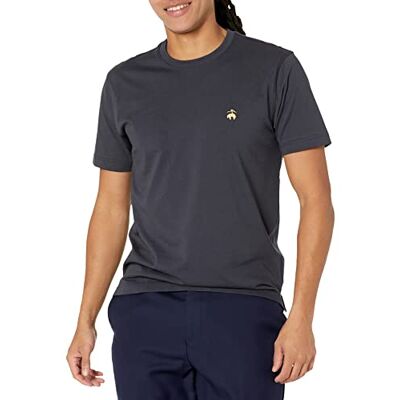 Brooks Brothers Men's Supima Cotton Short Sleeve Crewneck Logo T-Shirt, Navy Brooks Brothers Men's Supima Cotton Short Sleeve Crewneck Logo T-Shirt, Navy