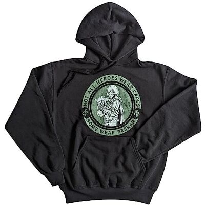 Disney Tröja med huva Herr The Mandalorian Wear Beskar Svart Disney Tröja med huva Herr The Mandalorian Wear Beskar Svart
