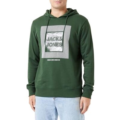 JACK & JONES Herr Jjstein sweat Hood huvtröja, Mountain View, L JACK & JONES Herr Jjstein sweat Hood huvtröja, Mountain View, L