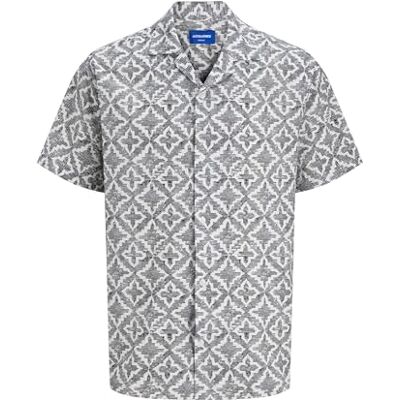 JACK & JONES Jorseersucker AOP skjorta Ss, Molndansare, M JACK & JONES Jorseersucker AOP skjorta Ss, Molndansare, M