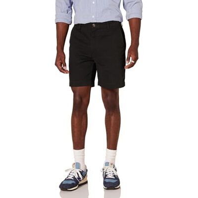 Amazon Essentials Herr Slim-Fit 7" Kort, Svart, 34 Amazon Essentials Herr Slim-Fit 7" Kort, Svart, 34
