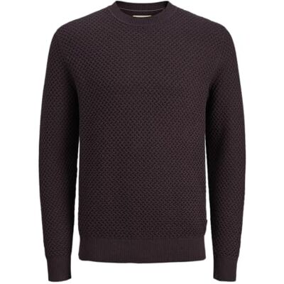 JACK & JONES Jprblubarkley stickad crew neck Ch, fudge, S JACK & JONES Jprblubarkley stickad crew neck Ch, fudge, S