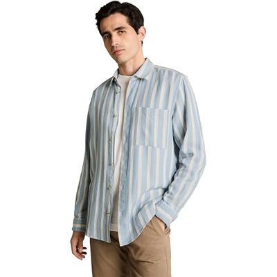 TOM TAILOR 1049590 skjorta, 39583 Mountain Blue Big Stripe, L TOM TAILOR 1049590 skjorta, 39583 Mountain Blue Big Stripe, L