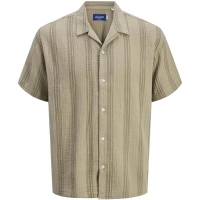 JACK & JONES Joreaster Patras Resort Shirt Ss, seneca kjol, M JACK & JONES Joreaster Patras Resort Shirt Ss, seneca kjol, M