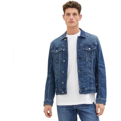 TOM TAILOR herr 1040165 jeansjacka, 10119-Used Mid Stone Blue Denim, S, 10119 – Used Mid Stone Blue Denim, S TOM TAILOR herr 1040165 jeansjacka, 10119-Used Mid Stone Blue Denim, S, 10119 – Used Mid Stone Blue Denim, S