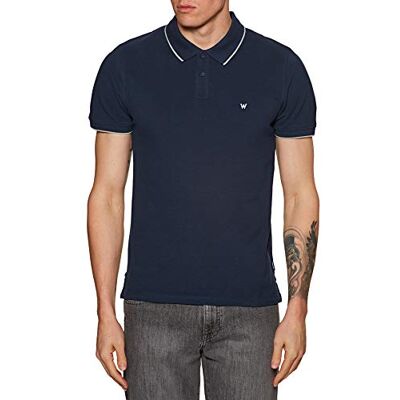 Wrangler All terräng utrustning av herr pikétröja, Blå (Marinblå 114), S Wrangler All terräng utrustning av herr pikétröja, Blå (Marinblå 114), S