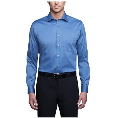 Van Heusen herr klänning tröja normal passform flex krage stretch solid rökningskjorta Van Heusen herr klänning tröja normal passform flex krage stretch solid rökningskjorta