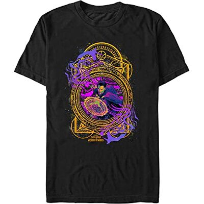 Marvel Unisex Doctor String in The Multiverse Of Madness Neon Strange Organic kortärmad T-shirt, svart, S Marvel Unisex Doctor String in The Multiverse Of Madness Neon Strange Organic kortärmad T-shirt, svart, S