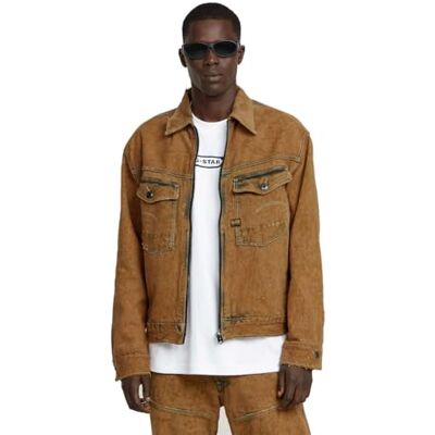 G-STAR RAW Dakota Jacka med dragkedja, Gul (vintage sandsten återställd D26128-d499-h144), XXL G-STAR RAW Dakota Jacka med dragkedja, Gul (vintage sandsten återställd D26128-d499-h144), XXL