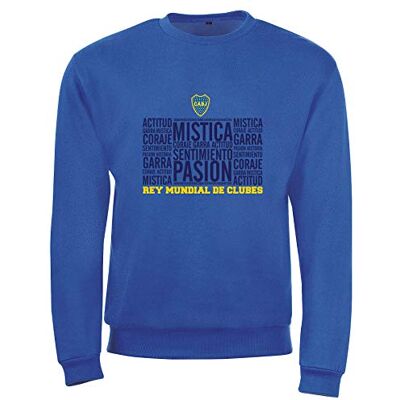 Boca Juniors Royal Mistica sweatshirt, rund hals, unisex L blå Boca Juniors Royal Mistica sweatshirt, rund hals, unisex L blå